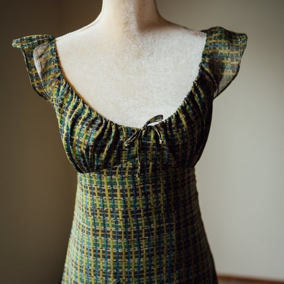 Anna Sui Dresses & Skirts - Anna Sui Green Midi Dress